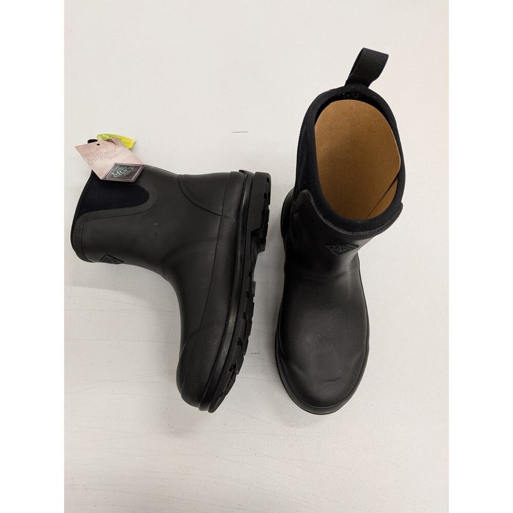 Original Muck Boot Company Men's Size 7 Black Rubber Ankle Rain Boots Waterproof